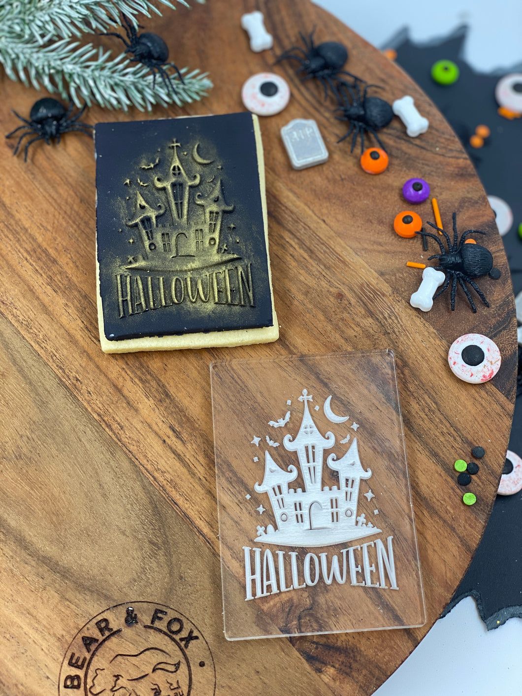 Halloween Castle rectangle stamp & cutter