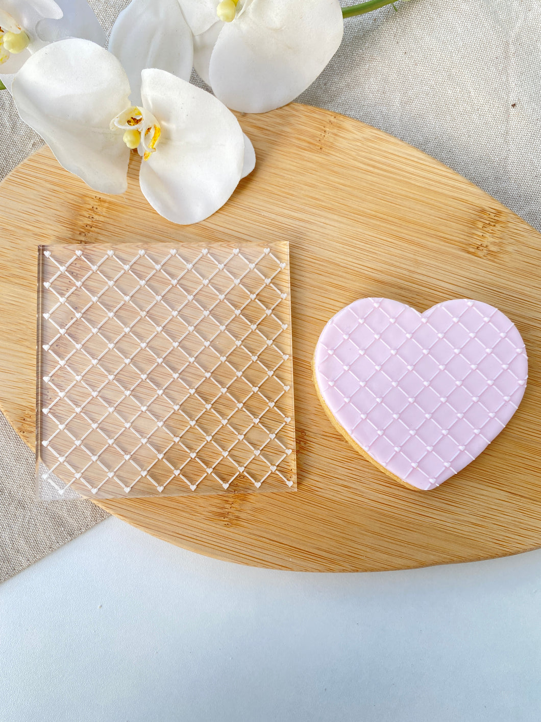 Heart Lace Texture Plate