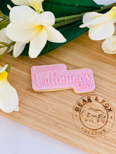 Load image into Gallery viewer, &quot;Happy Valentine&#39;s Day&quot; stamp &amp; cutter
