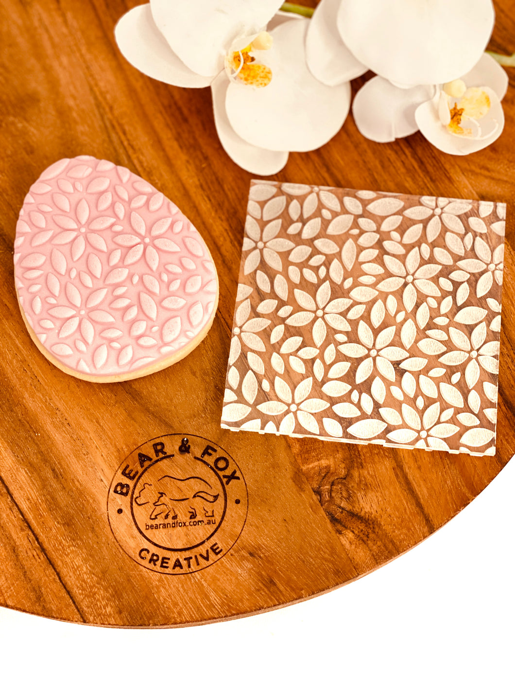 Floral Pattern Texture Plate